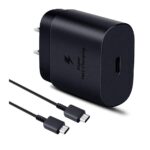Cargador 25W carga super rapida-Tipo C  Cubo + Cable