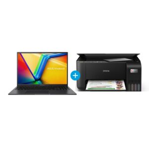 Combo Laptop Asus Vivobook 15.6" Core i3 256GB 8GB y Impresora EPSON L3250