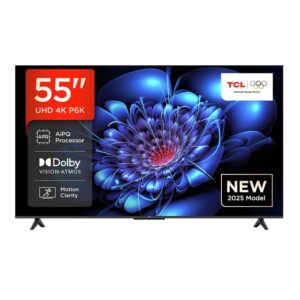 Televisor TCL 55" 55p6k 4K UHD Google TV 2025 LED 3840 × 2160 Google TV