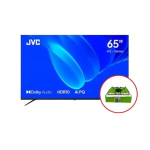 Combo Televisor JVC 65 " LT-65KM748 2024 QLED 4K Google + Cocina Surge COCINETA/GAS